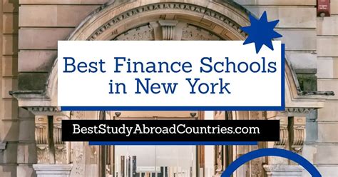finance colleges in new york